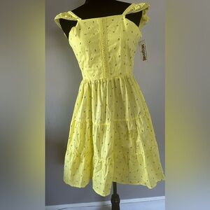 Yellow Sundress with Ruffle Straps